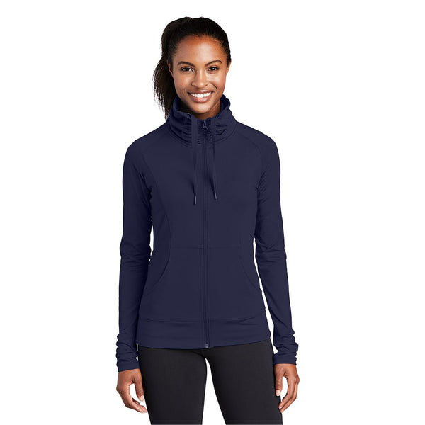 Sport-Tek® Ladies Sport-Wick® Stretch Full-Zip Jacket (MAR2) | LST852