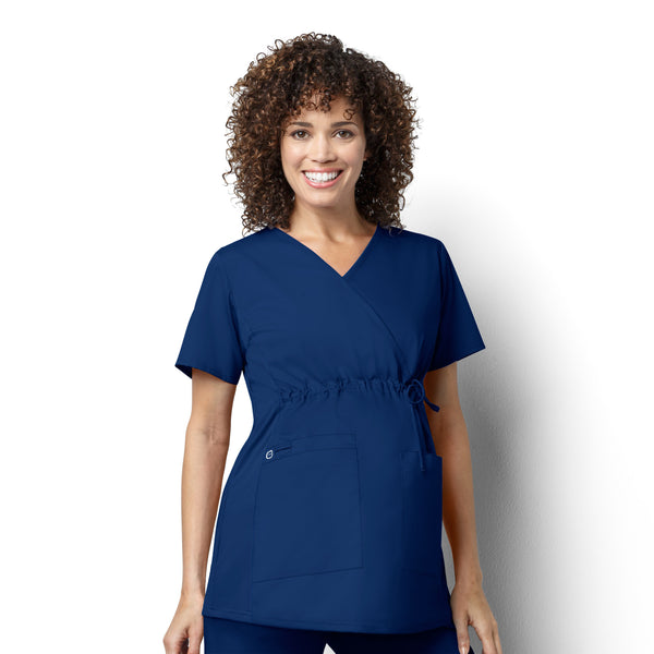 WonderWORK by WonderWink Women's Maternity Solid Scrub Top (MAR) | 145