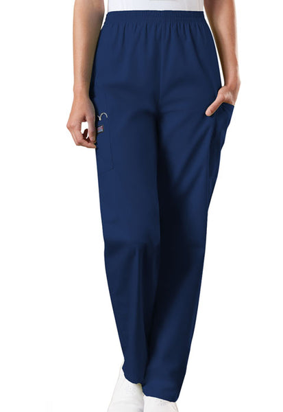4200- Cherokee Workwear Originals Women's Scrubs Elastic Waist Utility Scrub Pants (JH)