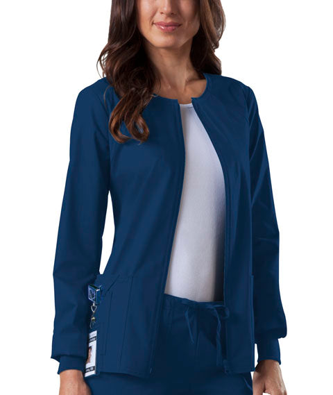 Cherokee Workwear Core Stretch Zip Front Warm-Up Jacket (MAR) | 4315