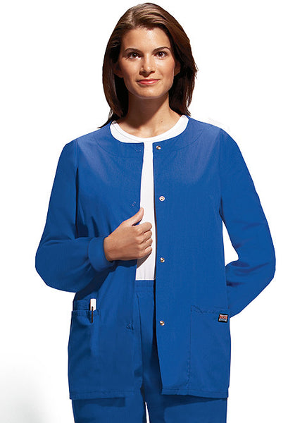 4350 - Cherokee Women's Snap Front Warm-Up Jacket (CU)