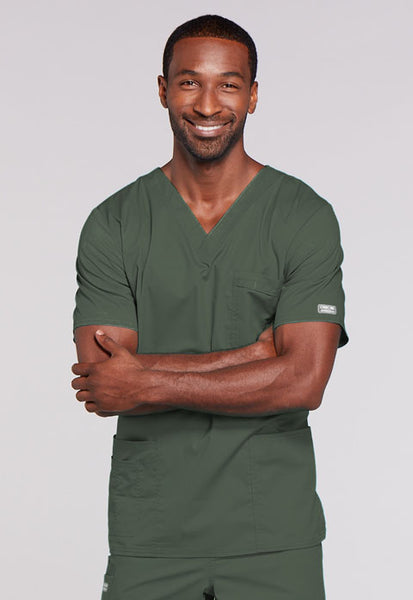 4725 - Core Stretch by Cherokee Workwear Unisex V-Neck Solid Scrub Top (JH)