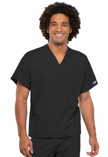 4777 - Cherokee Workwear Originals Unisex V-Neck 1-Pocket Solid Scrub Top (RO)