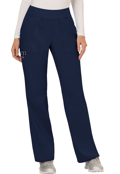 Cherokee Workwear Revolution Women's Elastic Waistband Cargo Pull-On Scrub Pant (MAR2) | WW110