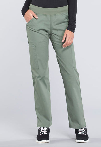WW170 - Professionals by Cherokee Workwear Women's Elastic Waistband Pull On Cargo Scrub Pant (JH)