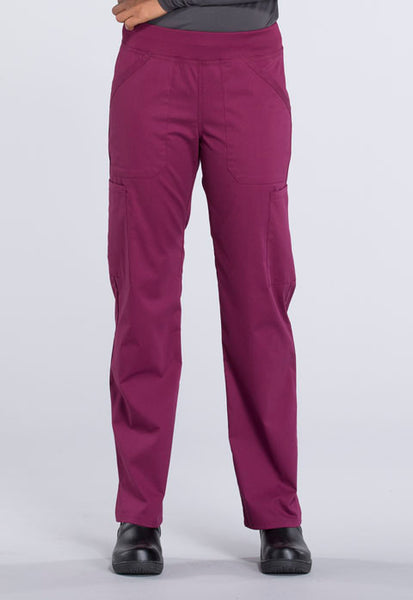 WW170 TALL - Professionals by Cherokee Workwear Women's Elastic Waistband Pull On Cargo Scrub Pant (JH)