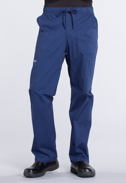 WW190 - Professionals by Cherokee Workwear Men's Tapered Leg Zip Fly Drawstring Scrub Pant (JH)
