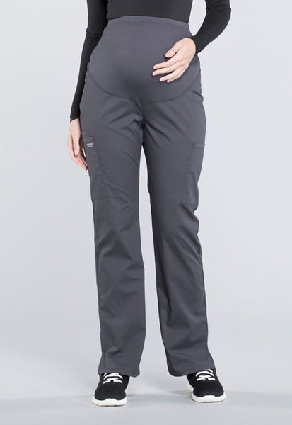 WW220 TALL -  Professionals by Cherokee Workwear Women's Maternity Soft Knit Waistband Scrub Pant (JH)