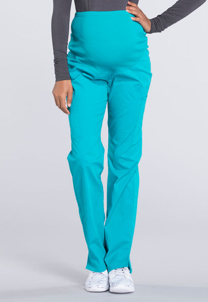 WW220 -  Professionals by Cherokee Workwear Women's Maternity Soft Knit Waistband Scrub Pant (JH)