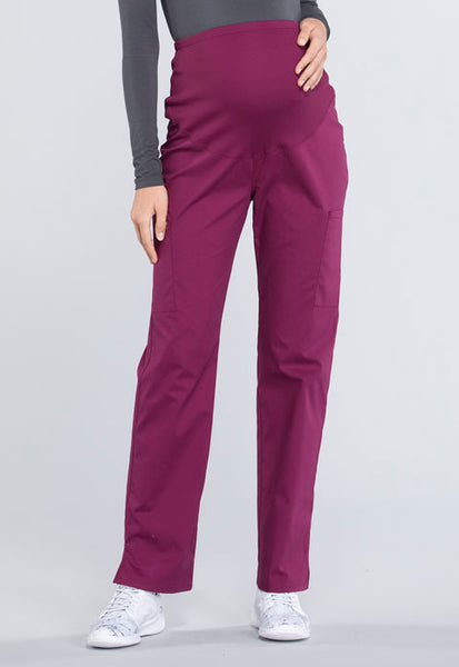 WW220 PETITE -  Professionals by Cherokee Workwear Women's Maternity Soft Knit Waistband Scrub Pant (JH)