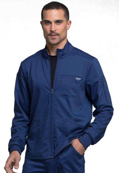 Cherokee Workwear Revolution Men's Zip Front Scrub Jacket (MAR2) | WW320