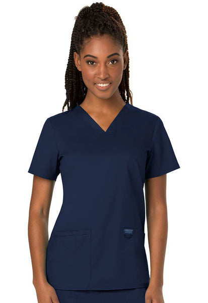 Cherokee Workwear Revolution Women's V-Neck Solid Scrub Top (MAR) | WW620