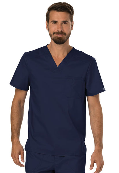 Cherokee Workwear Revolution Men's V-Neck Top (MAR) | WW690