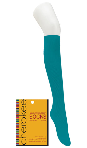 Cherokee Women's 8-10 mmHg Compression True Support Socks (MAR) | YTSSOCK1