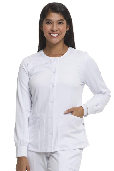 5500 - HH WORKS Women's Megan Button Front Jacket - White (CD)