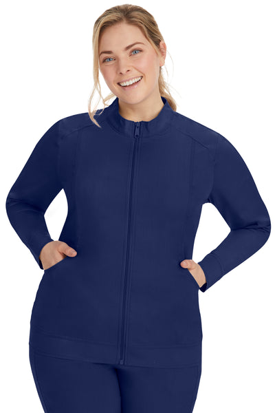 Purple Label by Healing Hands Women's Dakota Zip Front Scrub Jacket (MAR) | 5038